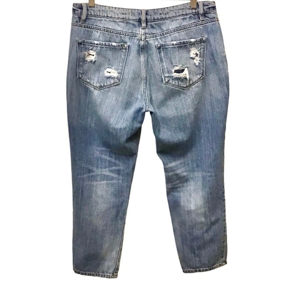 KanCan 15 (31) Ruby High Rise Jeans Distressed Boyfriend KC8571M Thigh Rub - Picture 4 of 13